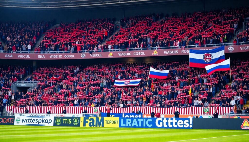 Фанатские традиции СКА: от кричалок до визуальных перфомансов на трибунах - иллюстрация